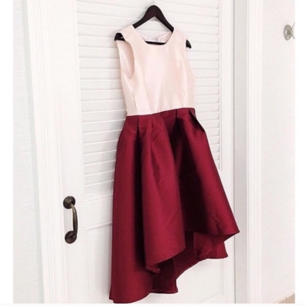 Two toned midi dress